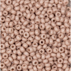 245-10/0-03112 Бісер Чехія (натуральний, бежевий темний пастельний), упаковка 50 грамів