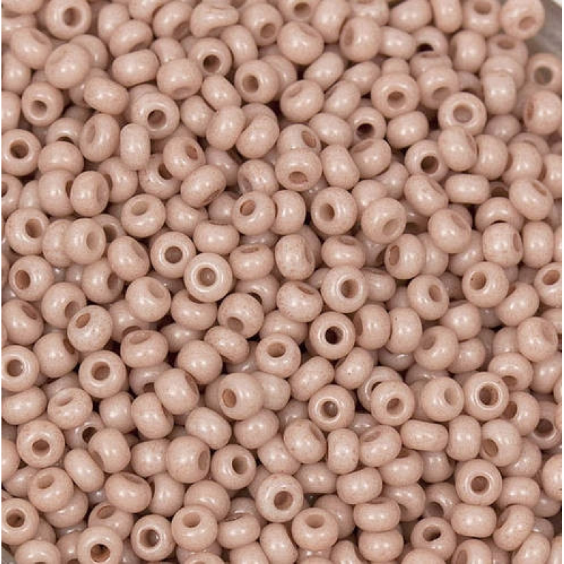 245-10/0-03112 Бісер Чехія (натуральний, бежевий темний пастельний), упаковка 50 грамів