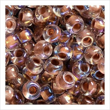 58518 бісер №10 Preciosa (Чехія) 5 грамів. Прозорий райдужний профарбований