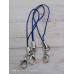 Синій шнурок із карабіном для телефона, брелока