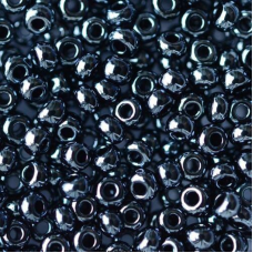 538-10/0-49102 Бісер Чехія (перламутровий ірис, мокрий асфальт), упаковка 50 грамів