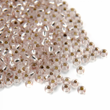 78113 бісер №10 Preciosa (Чехія) 5 грамів. Блискучий із срібною серединкою