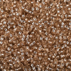 78212 бісер №10 Preciosa (Чехія) 5 грамів. Блискучий із срібною серединкою