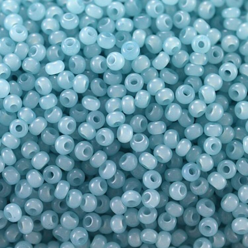 02233 бісер №10 Preciosa (Чехія) 5 грамів. Алебастровий