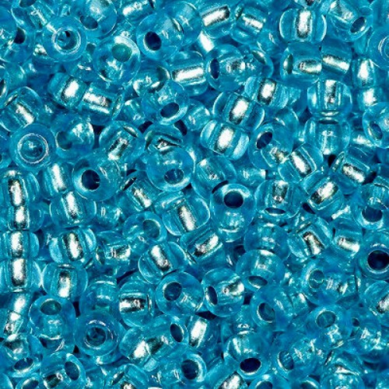 08265 бісер №10 Preciosa (Чехія) 5 грамів. Блискучий з перамутровой серединкой