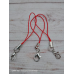 Червоний шнурок з карабіном для телефону, брелока Червоний шнурок з карабіном для телефону, брелока