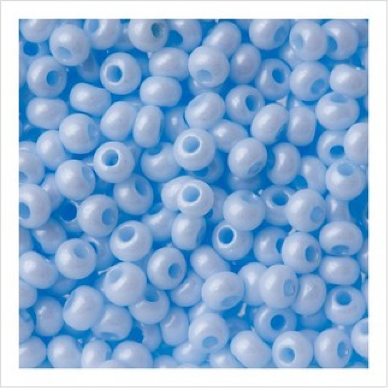 16236 бісер №10 Preciosa (Чехія) 5 грамів. Алебастровий перламутровий