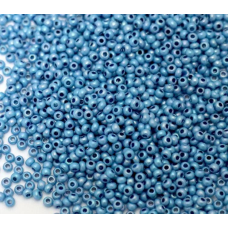 16436 бісер №10 Preciosa (Чехія) 5 грамів. Алебастровий райдужний перламутровий