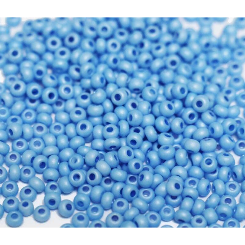 16636 matt бісер №10 Preciosa (Чехія) 5 грамів. Алебастровий матовий перламутровий