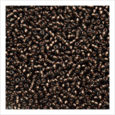 259-10/0-49010 Бісер Чехія (прозорий з мідною серединкою), упаковка 50 грамів