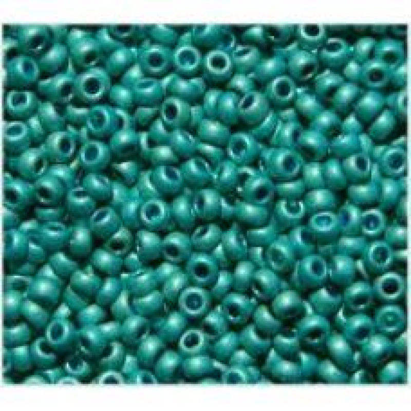 18536 matt бісер №10 Preciosa (Чехія) 5 грамів. Металізований матовий