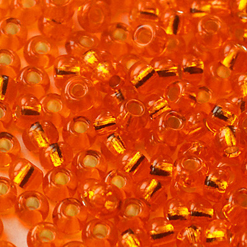 307-10/0-97000 Бісер Чехія (блискучий, апельсиновий), упаковка 50 грамів