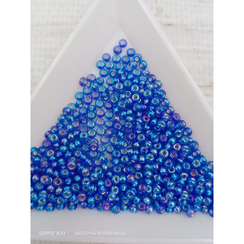 37059 бісер №10 Preciosa (Чехія) 5 грамів. Блискучий райдужний 37059 бісер №10 Preciosa (Чехія) 5 грамів. Блискучий райдужний