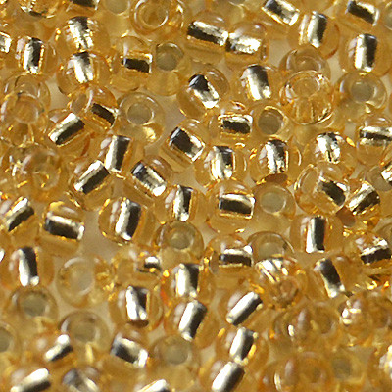310-10/0-17020 Бісер Чехія (блискучий, золотий світлий), упаковка 50 грамів