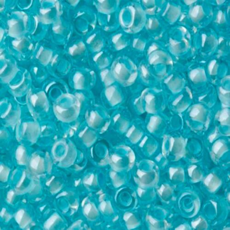 38162 бісер №10 Preciosa (Чехія) 5 грамів. Прозорий профарбований