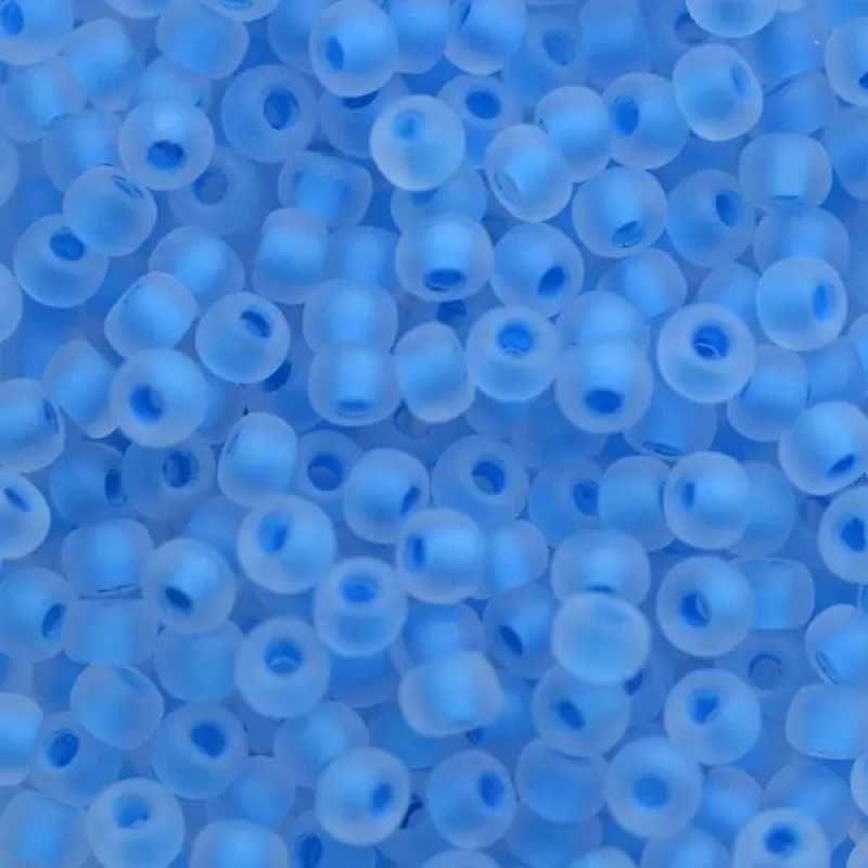 38336 matt бісер №10 Preciosa (Чехія) 5 грамів. Прозорий матовий профарбований