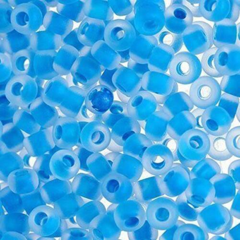 38365 matt бісер №10 Preciosa (Чехія) 5 грамів. Прозорий матовий профарбований