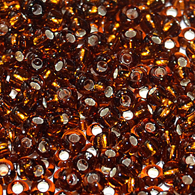 315-10/0-17140 Бісер Чехія (блискучий, коричневий темний), упаковка 50 грамів