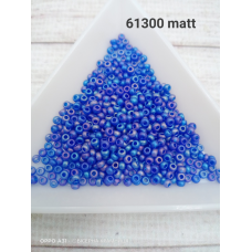 61150 matt бісер №10 Preciosa (Чехія) 5 грамів. Глазурований матовий райдужний