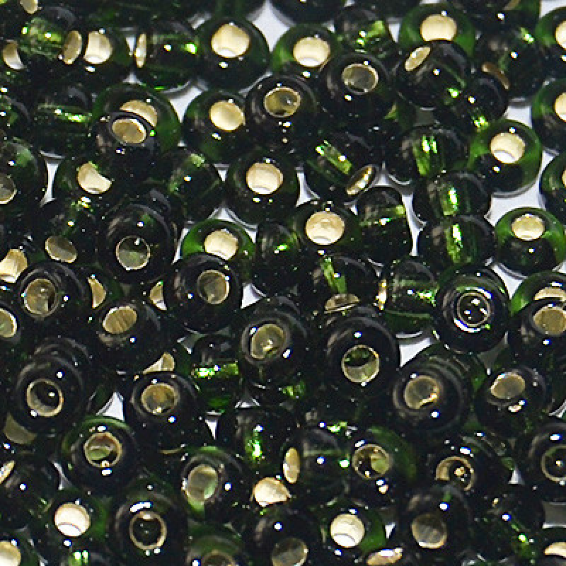 323-10/0-57290 Бісер Чехія (блискучий, зелений болотний), упаковка 50 грамів