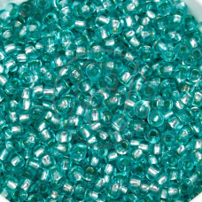 78165 бісер №10 Preciosa (Чехія) 5 грамів. Блискучий з срібною серединкою