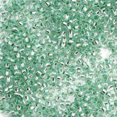 78264 бісер №10 Preciosa (Чехія) 5 грамів. Блискучий з срібною серединкою