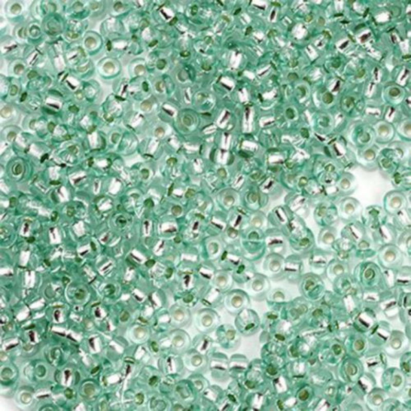 78264 бісер №10 Preciosa (Чехія) 5 грамів. Блискучий з срібною серединкою 78264 бісер №10 Preciosa (Чехія) 5 грамів. Блискучий з срібною серединкою