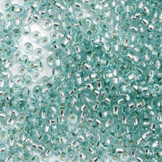 78265 бісер №10 Preciosa (Чехія) 5 грамів. Блискучий з срібною серединкою