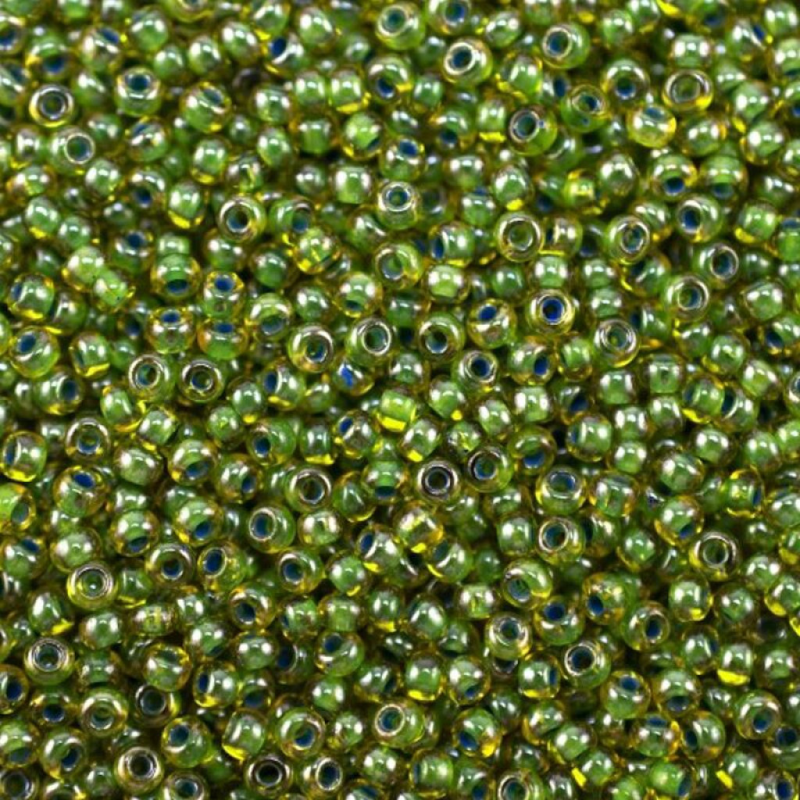 81336 бісер №10 Preciosa (Чехія) 5 грамів. Прозорий профарбований