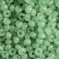 02163 бісер №10 Preciosa (Чехія) 5 грамів. Алебастровий