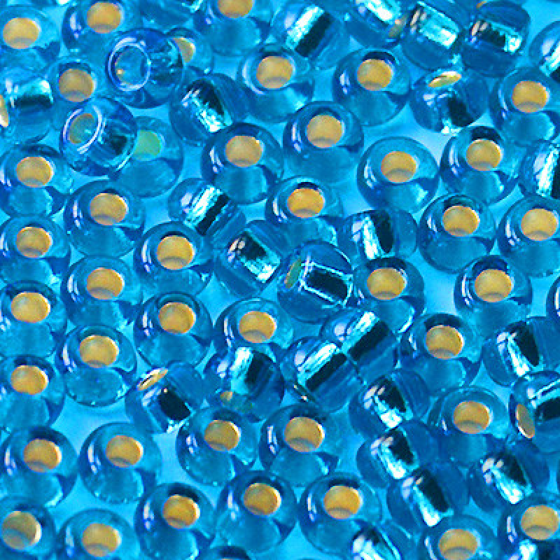 326-10/0-67150 Бісер Чехія (блискучий, блакитний насичений), упаковка 50 грамів