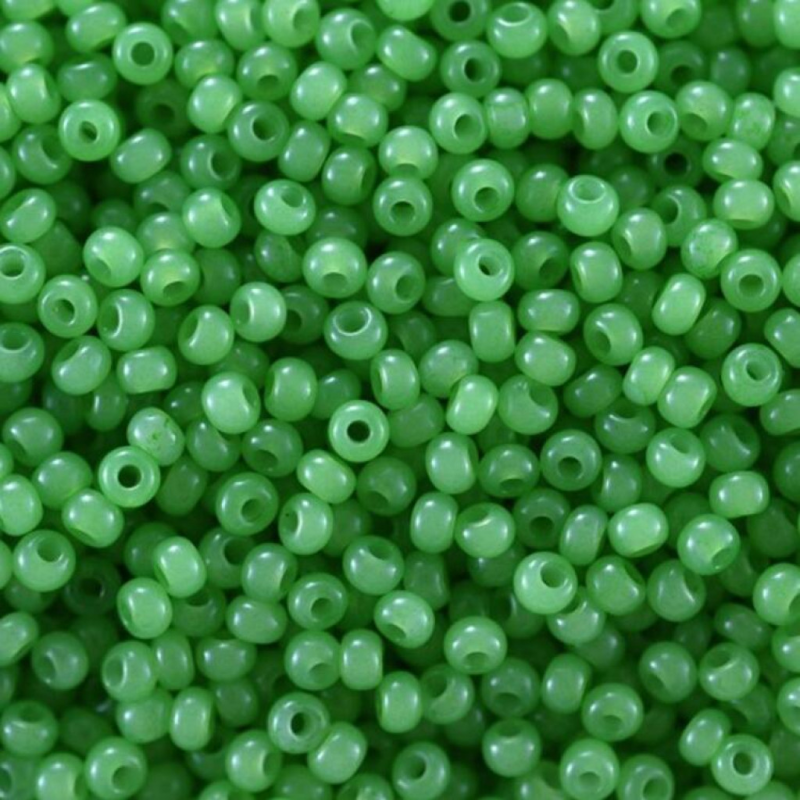 02661 бісер №10 Preciosa (Чехія) 5 грамів. Алебастровий