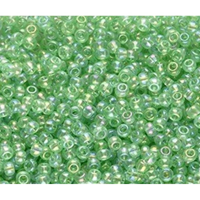 41161 бісер №10 Preciosa (Чехія) 5 грамів. Напівпрозорий райдужний