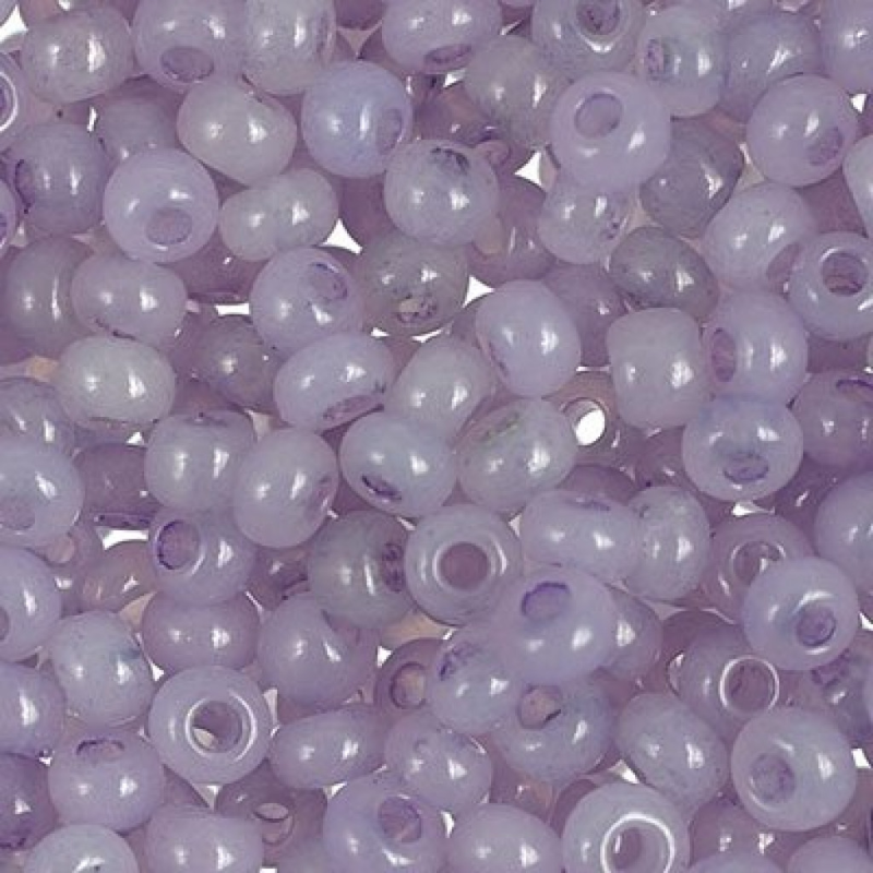 02121 бісер №10 Preciosa (Чехія) 5 грамів. Алебастровий