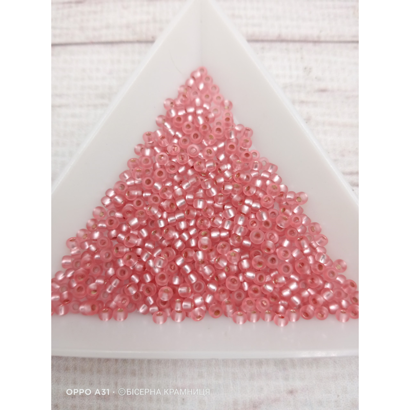 07722 matt бісер №10 Preciosa (Чехія) 5 грамів. Прозорий матовий блискучий