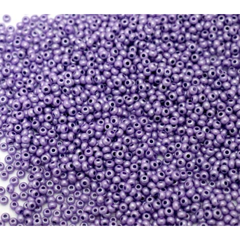 16528 бісер №10 Preciosa (Чехія) 5 грамів. Алебастровий перламутровий