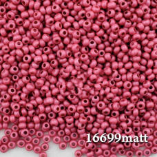 16699 matt бісер №10 Preciosa (Чехія) 5 грамів. Алебастровий перламутровий матовий