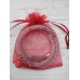 Подарунковий мішечок з бордової органзи, 9*11 см Подарунковий мішечок з бордової органзи, 9*11 см