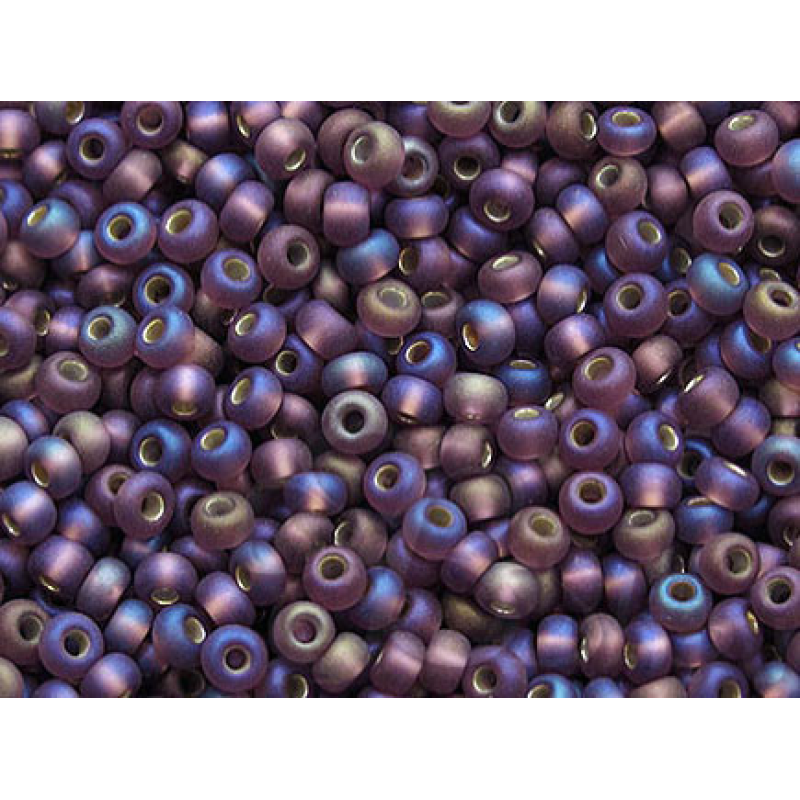 27069 matt бісер №10 Preciosa (Чехія) 5 грамів. Блискучий райдужний матовий