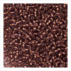 29010 бісер №10 Preciosa (Чехія) 5 грамів. Прозорий з мідною серединкою