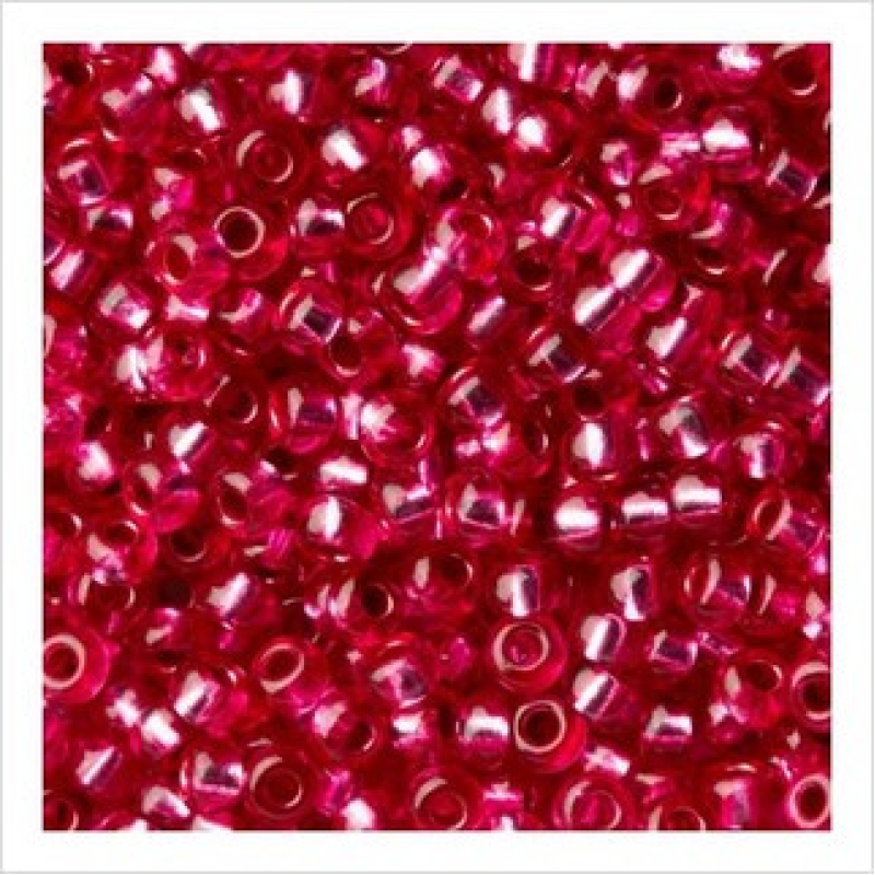 352-10/0-08298 Бісер Чехія (блискучий, малиновий), упаковка 50 грамів