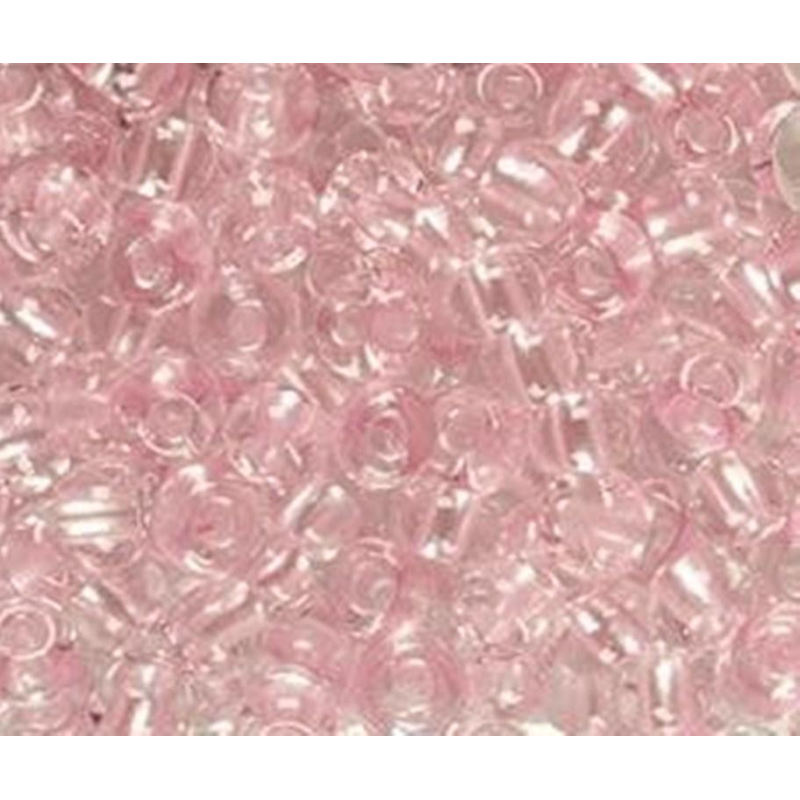 38298 бісер №10 Preciosa (Чехія) 5 грамів. Прозорий з перламутровим профарбуванням