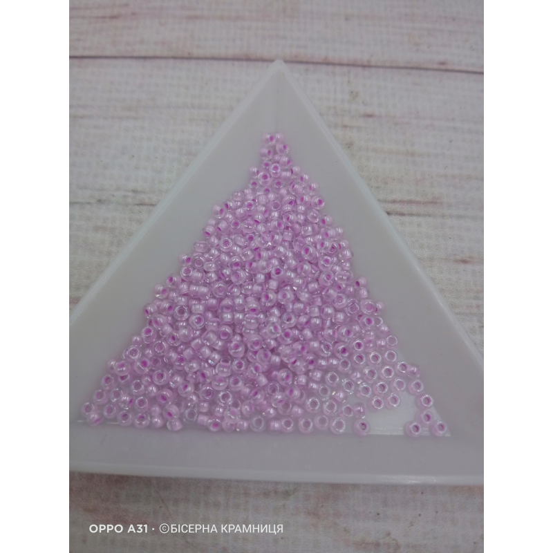 38626 бісер №10 Preciosa (Чехія) 5 грамів. Прозорий профарбований