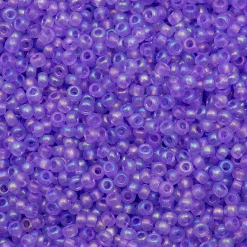 41123 бісер №10 Preciosa (Чехія) 5 грамів. Прозорий райдужний