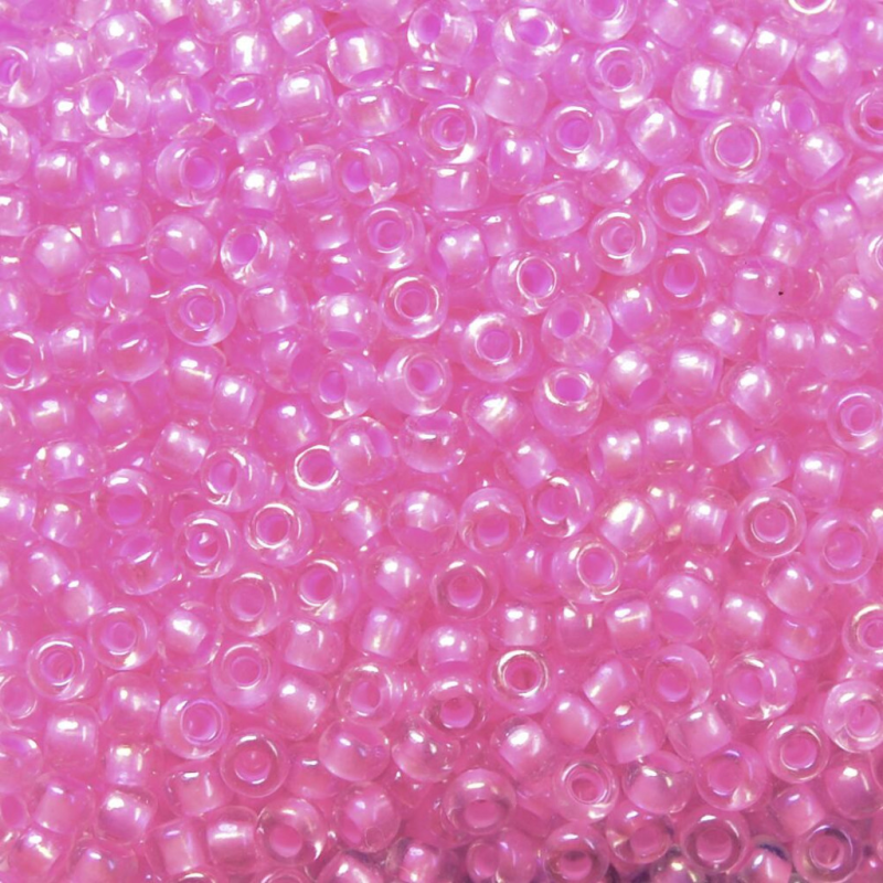 58523 бісер №10 Preciosa (Чехія) 5 грамів. Прозорий профарбований райдужний