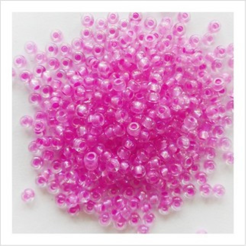 58577 бісер №10 Preciosa (Чехія) 5 грамів. Прозорий профарбований райдужний