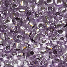 78122 бісер №10 Preciosa (Чехія) 5 грамів. Блискучий із срібною серединкою