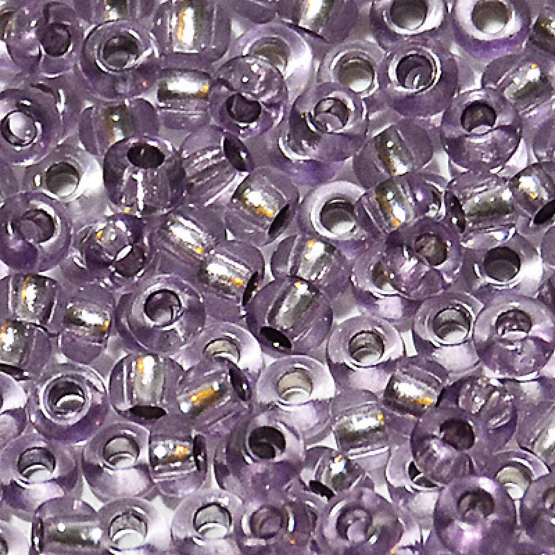 78122 бісер №10 Preciosa (Чехія) 5 грамів. Блискучий із срібною серединкою