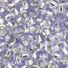 78128 бісер №10 Preciosa (Чехія) 5 грамів. Блискучий із срібною серединкою