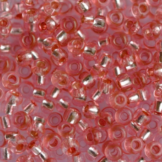 78193 бісер №10 Preciosa (Чехія) 5 грамів. Блискучий із срібною серединкою